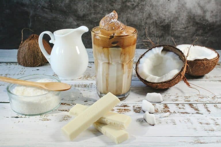 a glass of a perfect iced coffee to indicate how to make iced coffee