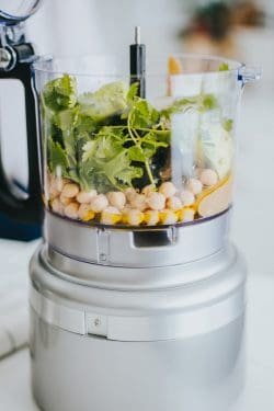 grey food processor to showcase the difference food processor vs blender