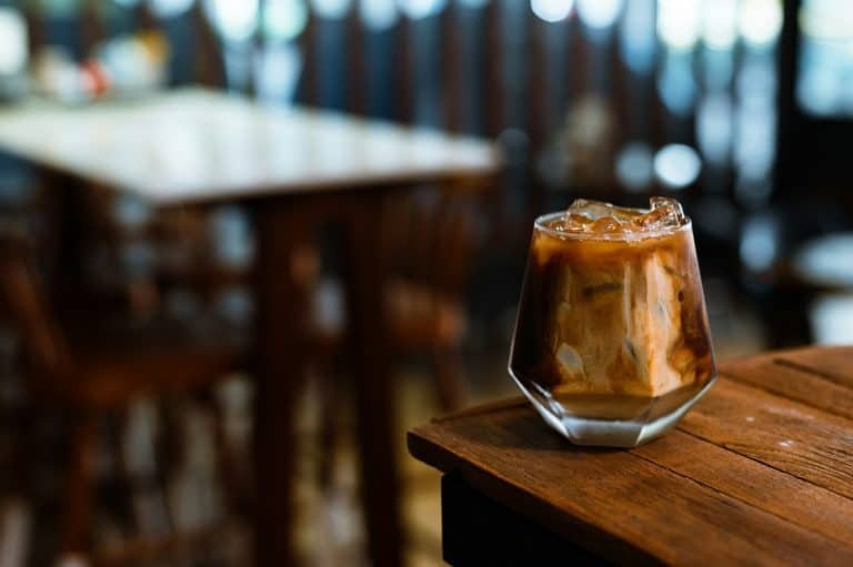 glass of ice latte to indicate how to make iced coffee like a pro